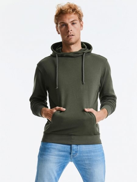 Pure Organic High Collar Hooded Sweat