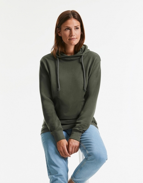 Pure Organic High Collar Hooded Sweat