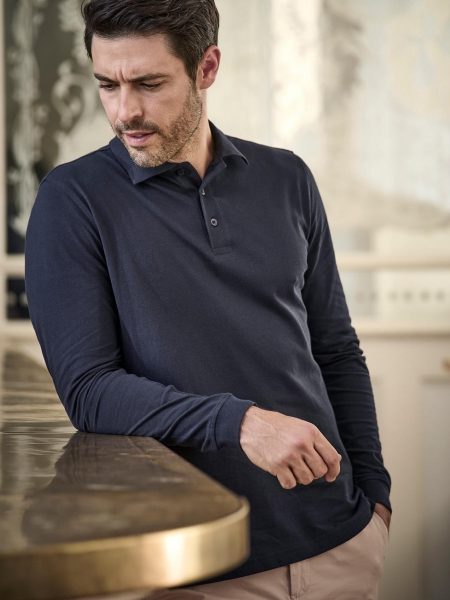 Luxury LS Stretch Polo