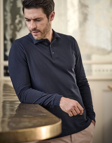 Luxury LS Stretch Polo